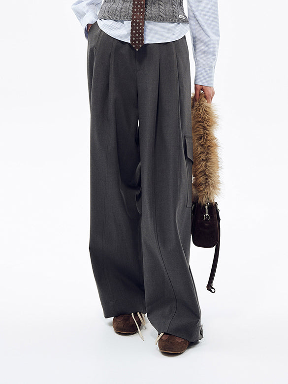 Belted Slacks Cargo Pants