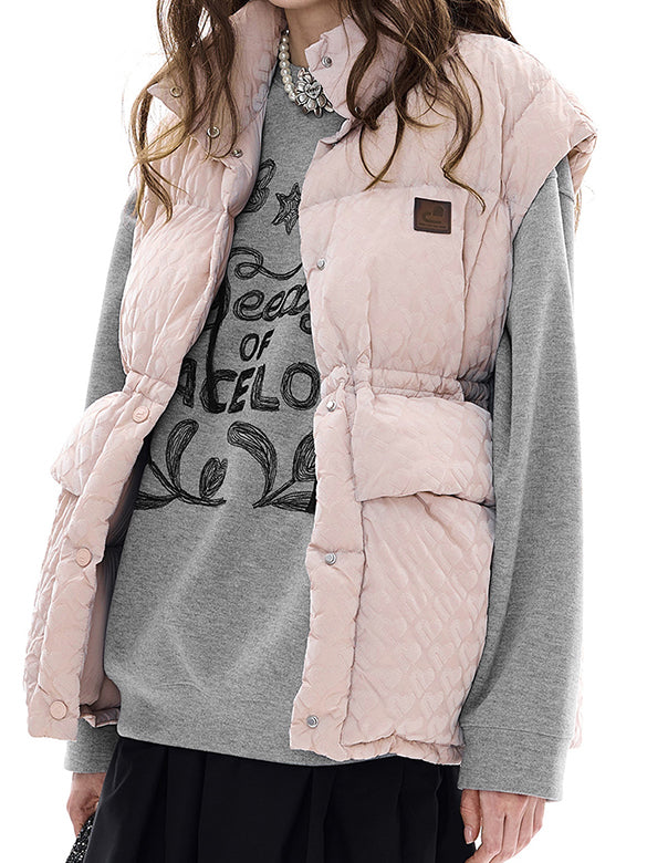 Monogram Pattern Down Vest