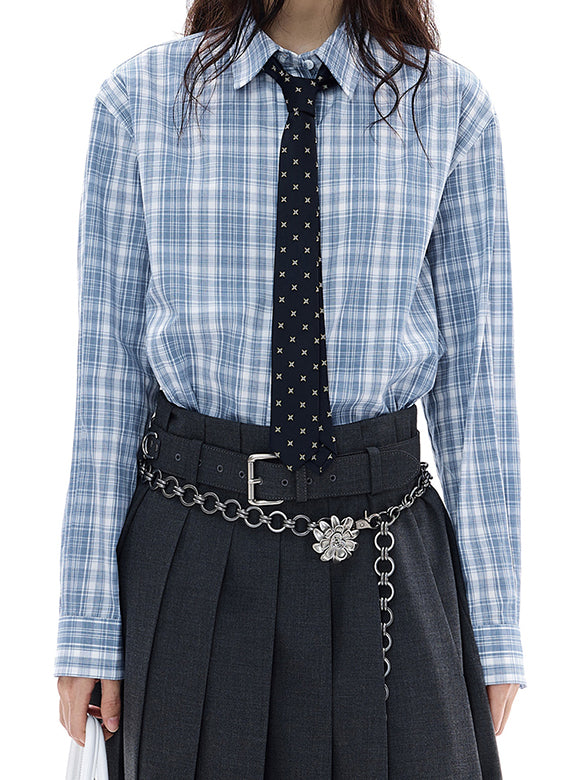 Plaid & Stripe Tie-shirt