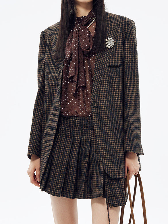 Plaid Tweed Jacket