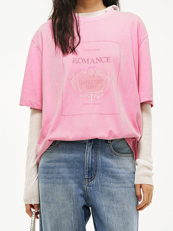 Printed & Beads T-shirt