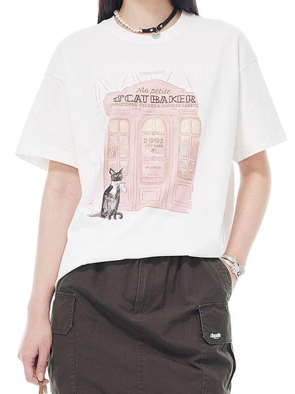 Beads Printed T-shirt
