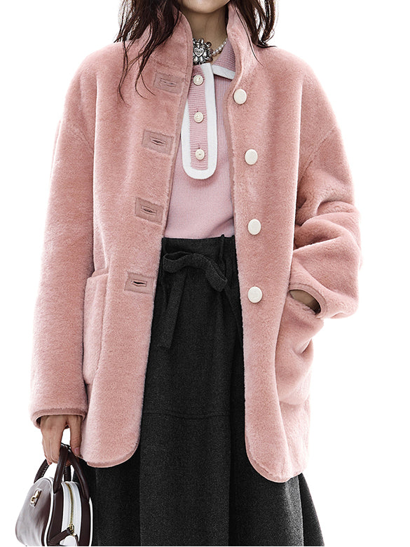 Fake Mouton Reversible Coat