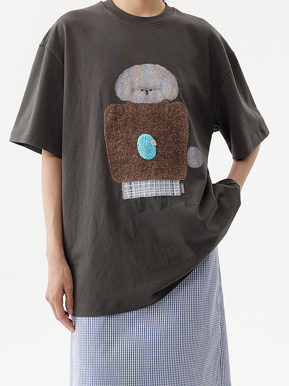 3D Embroidery Character T-shirt