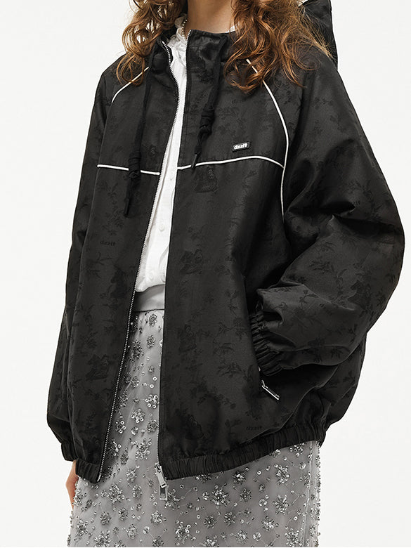Unicorn Jacquard Sporty Zipper Blouson