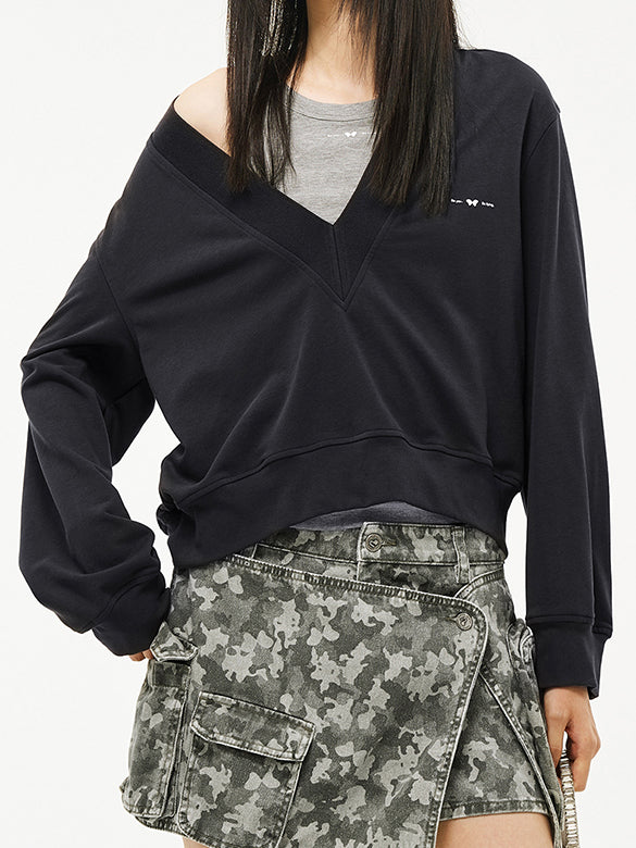 V-neck Sweatshirt