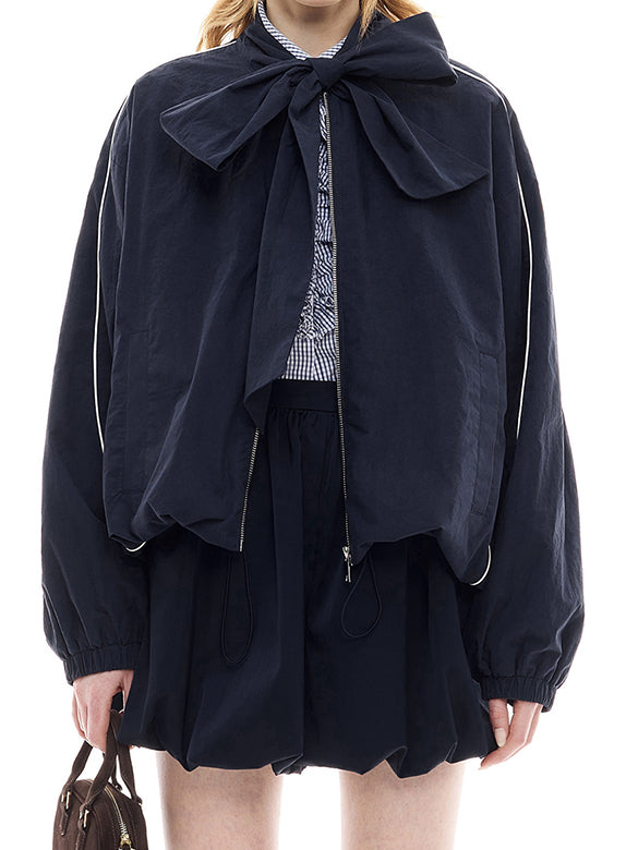 Ribbon Sporty Blouson