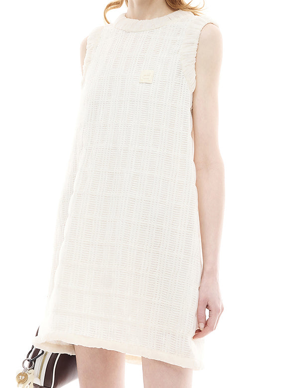 Tulle Combination Sleeveless Dress