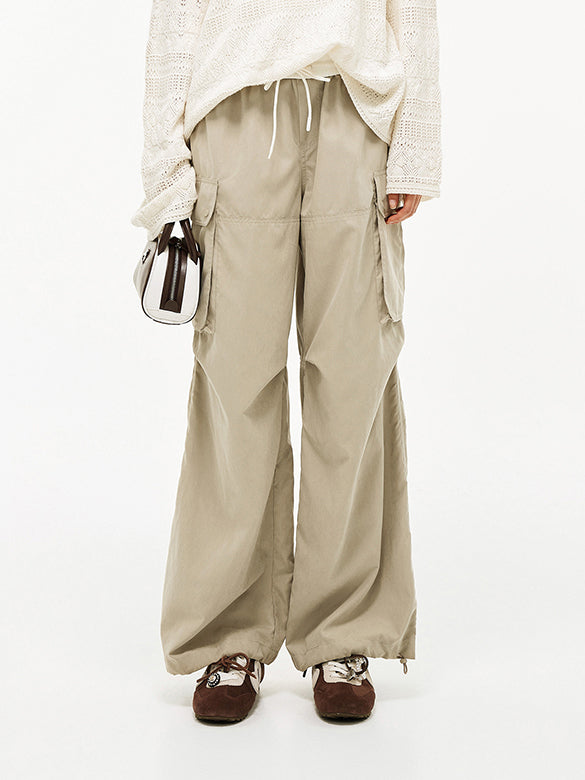 Waist Rubber Cargo Pants