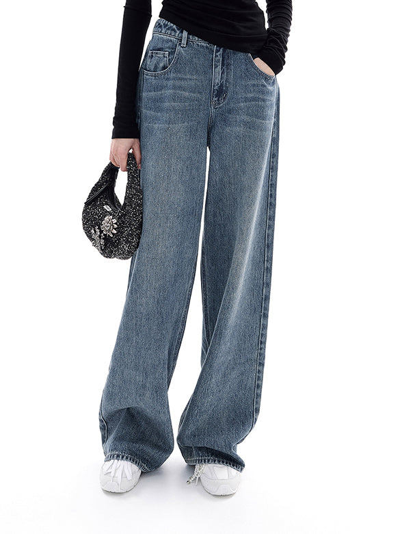 Beads Design Denim Pants