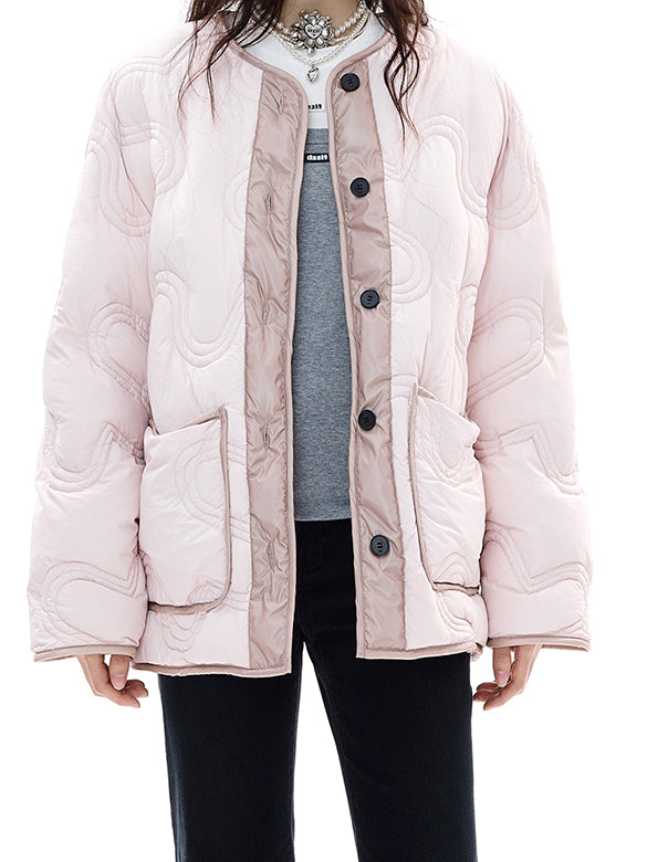 Monogram No-collar Down Jacket