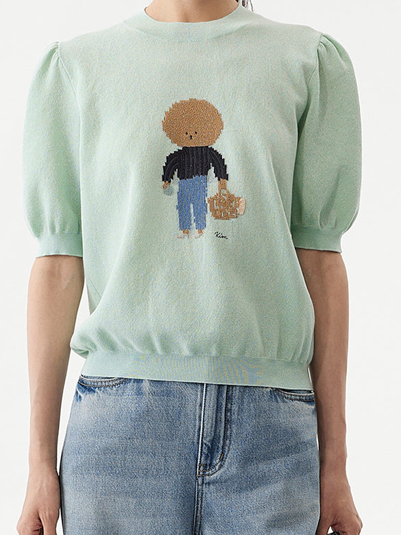 Embroidery Character Knit