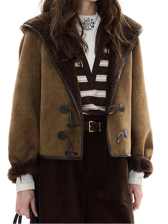 Fake Mouton Hoodie Duffle Blouson