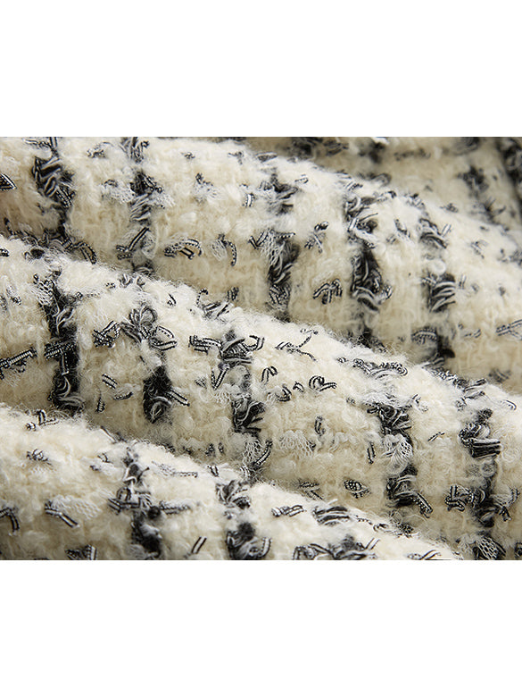 Tweed Combination Down Jacket