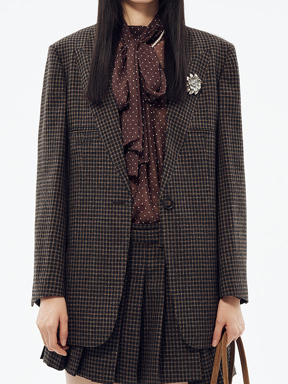 Plaid Tweed Jacket