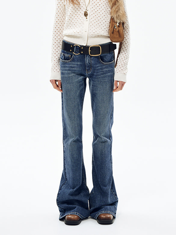 Butterfly Patch Denim Pants