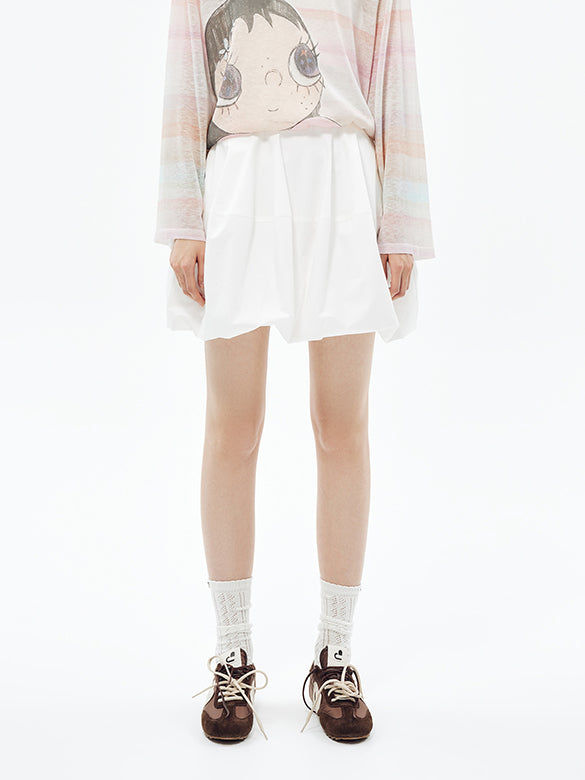 Taffeta Balloon Skirt