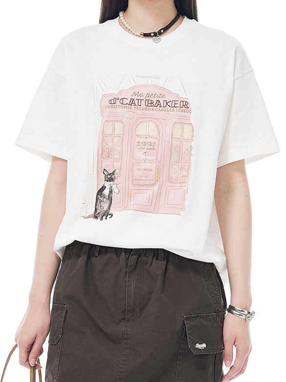 Beads Printed T-shirt
