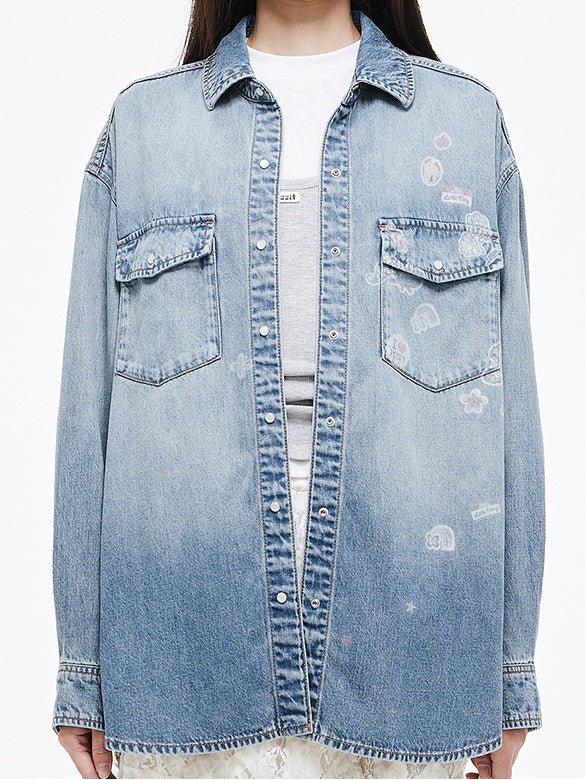 Seal Style Denim Shirt