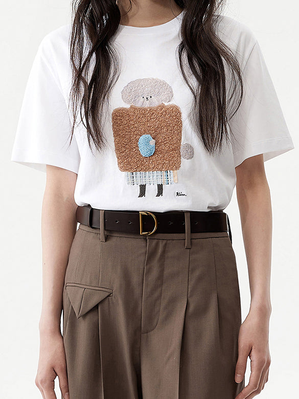 Embroidery Character T-shirt