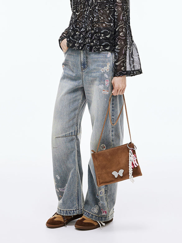 Seal Style Denim Pants