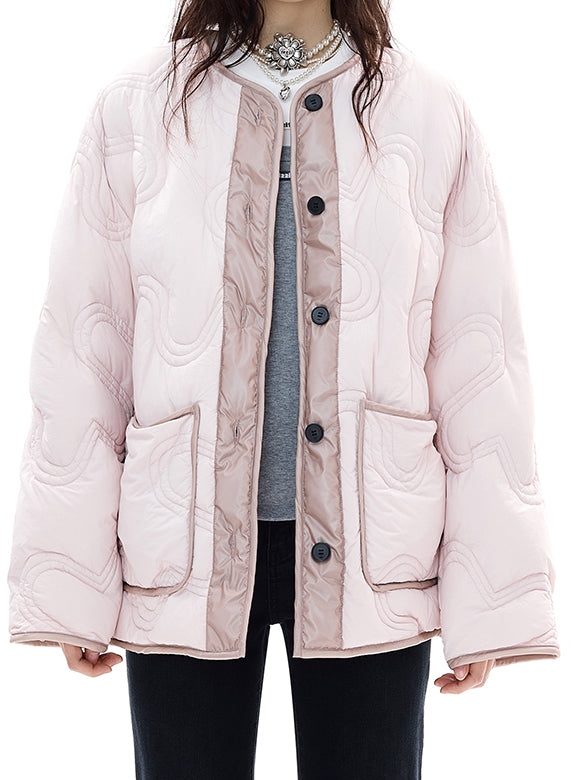 Monogram No-collar Down Jacket