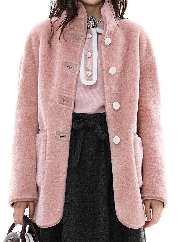 Fake Mouton Reversible Coat