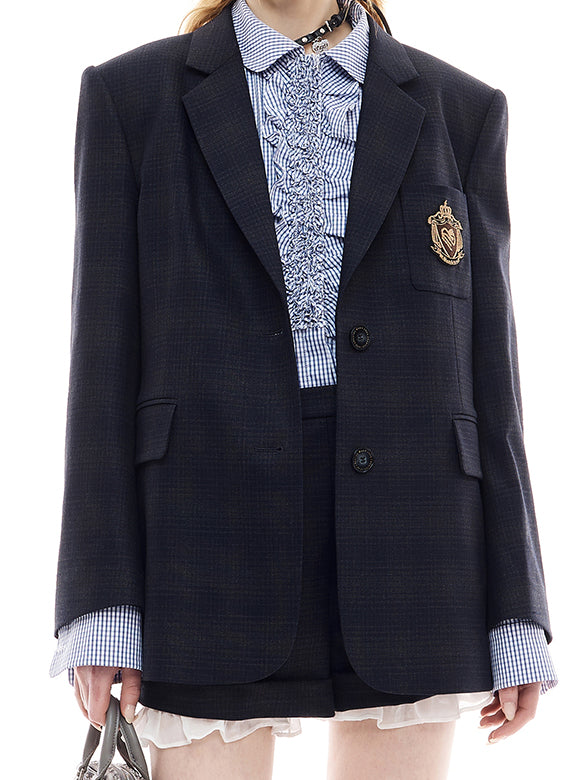 Plaid Pattern Jacket