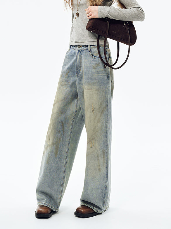 Dirty Denim Pants