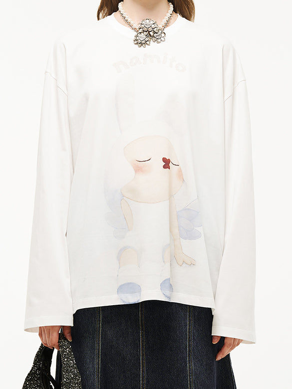 Character Printed Long Sleeves T-shirt