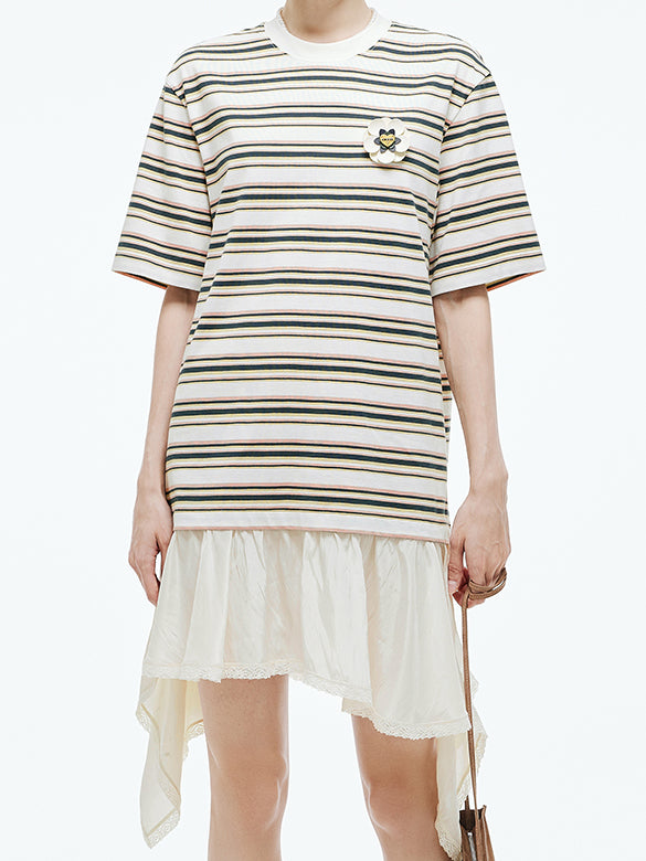 Combination Stripe Dress