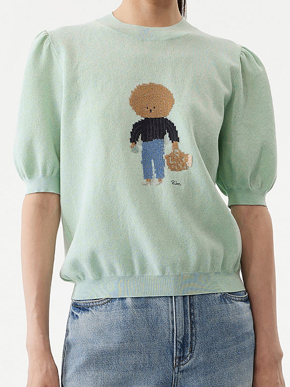 Embroidery Character Knit
