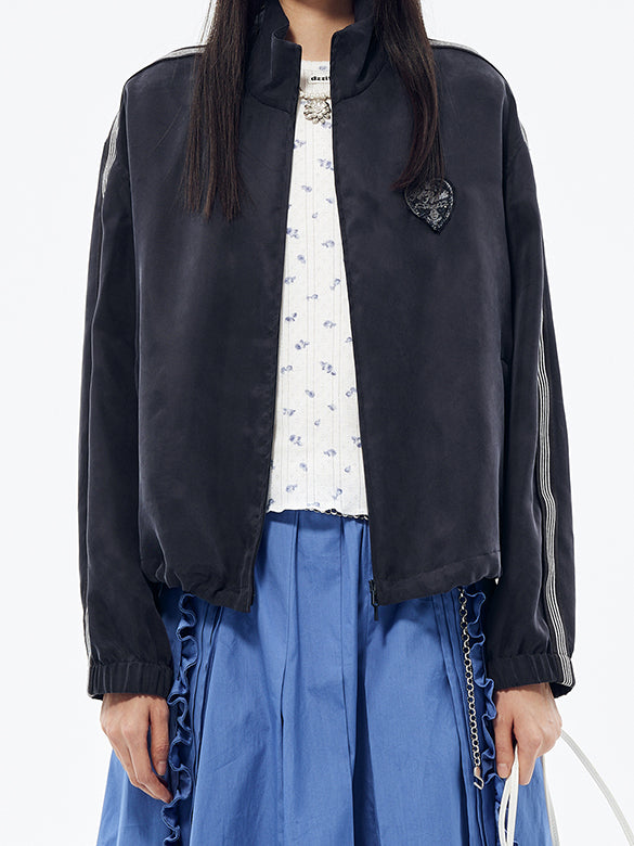 Sporty Zipper Blouson