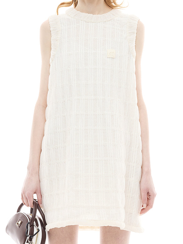 Tulle Combination Sleeveless Dress