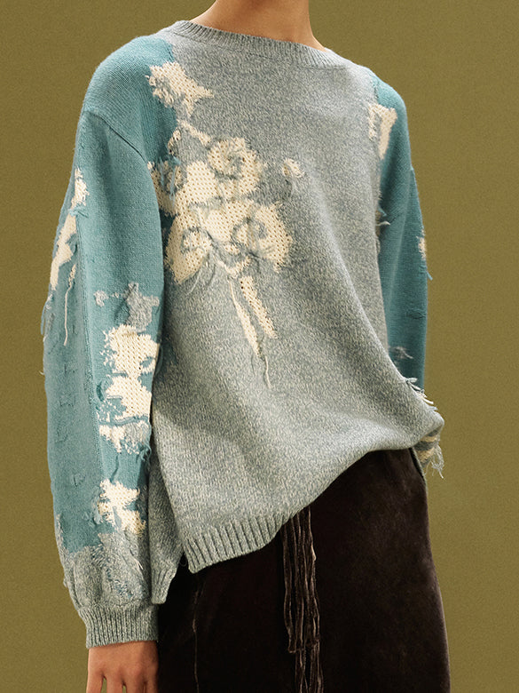 Embroidery Knit Top