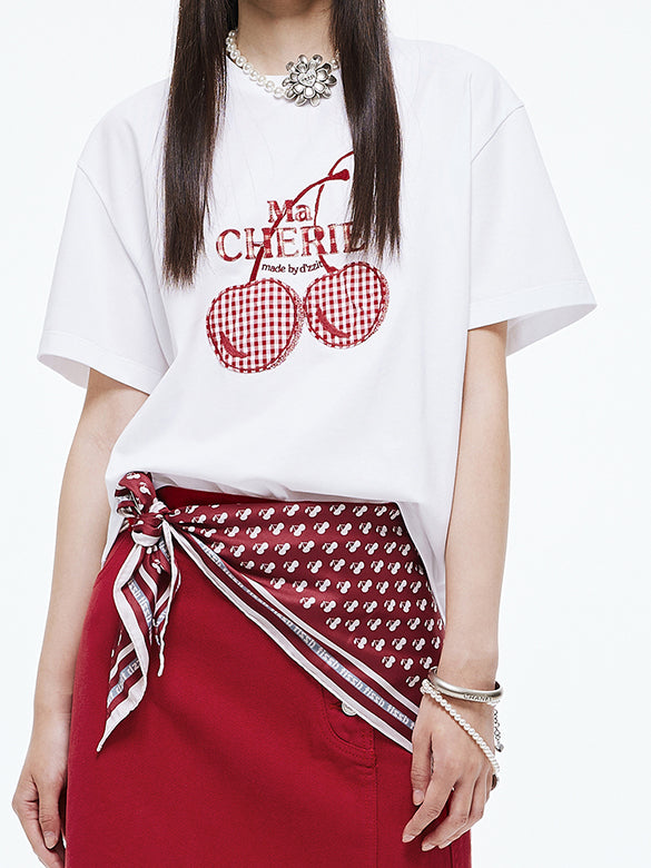 Embroidery Cherry T-shirt