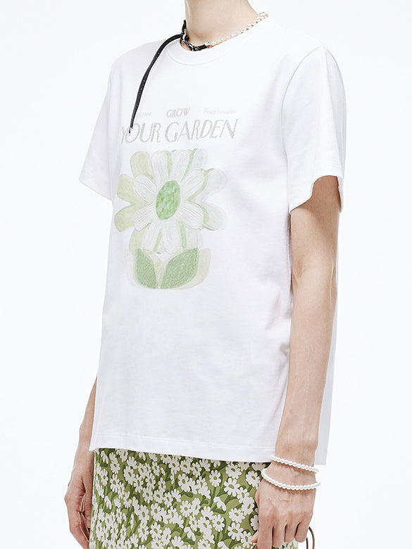 Flower Printed T-shirt