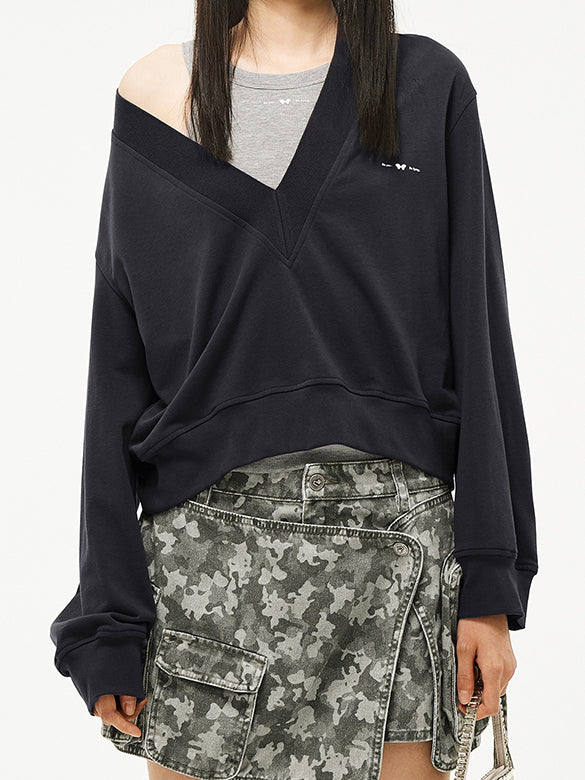 V-neck Sweatshirt
