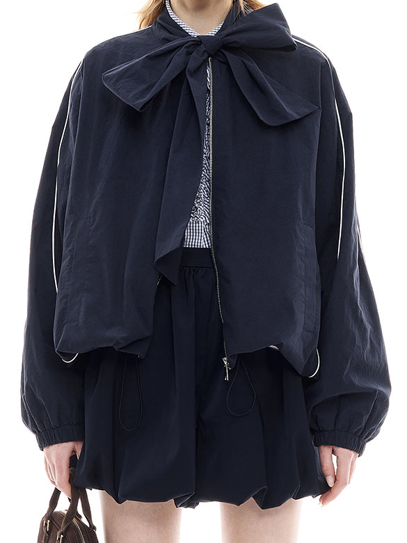 Ribbon Sporty Blouson
