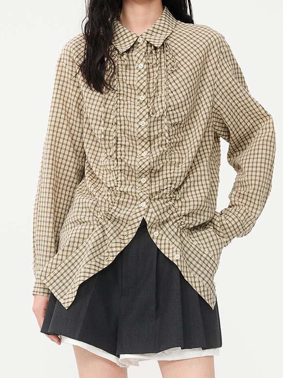Plaid Code Design Shirt