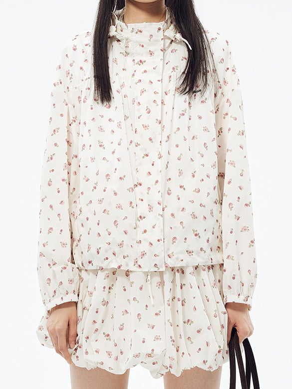 Flower Printed Blouson