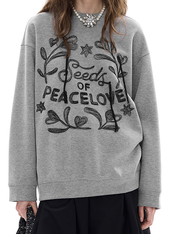Embroidery Design Sweatshirt