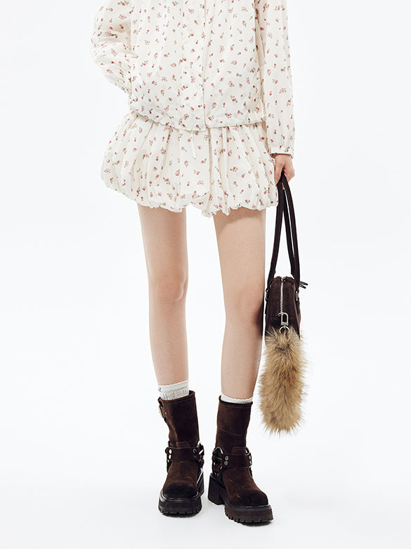 Flowe Printed Balloon Skirt