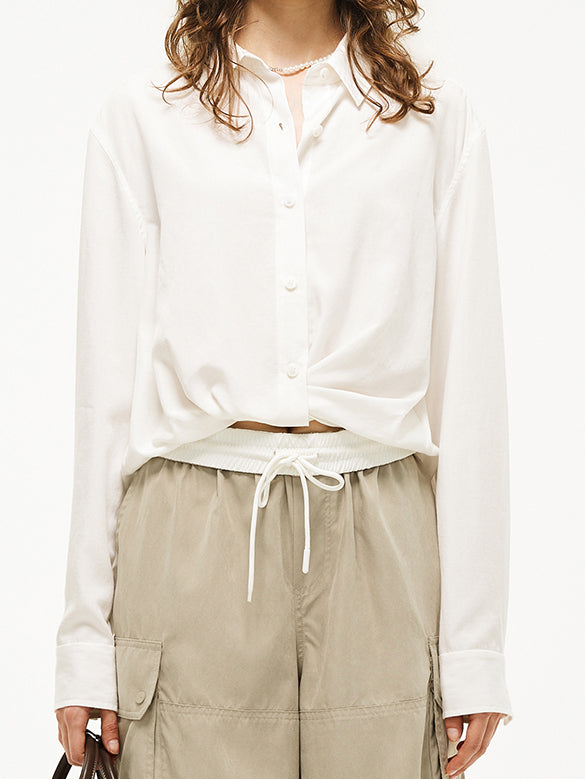 Waist Aperture Drape Shirt