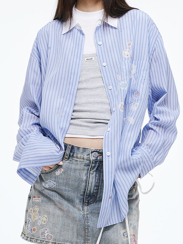 Seal Style Stripe Shirt