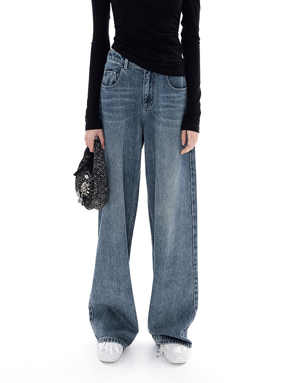 Beads Design Denim Pants