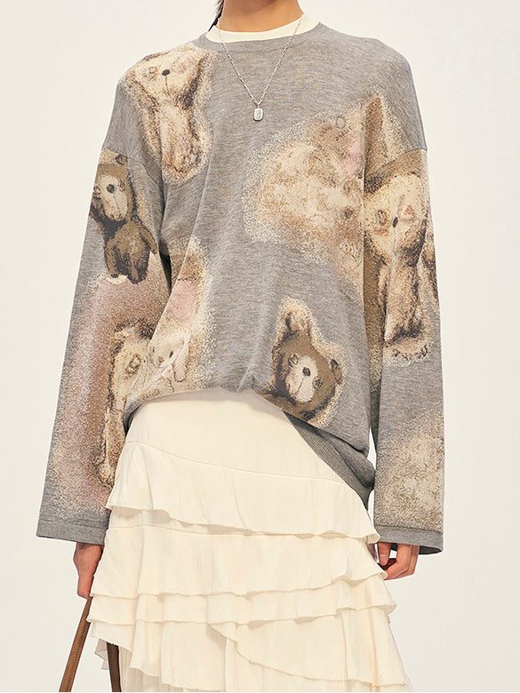 Character Design Knit Top