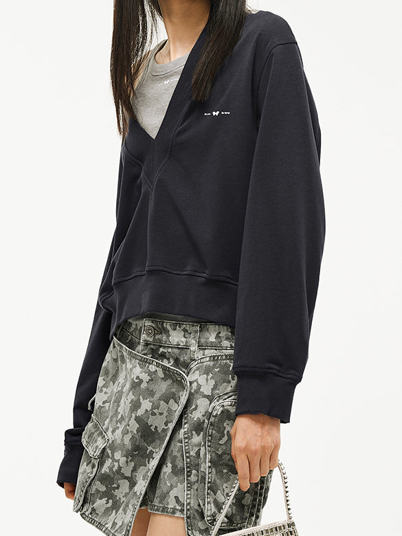 V-neck Sweatshirt
