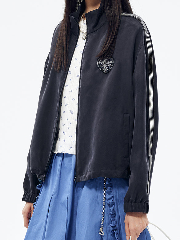 Sporty Zipper Blouson