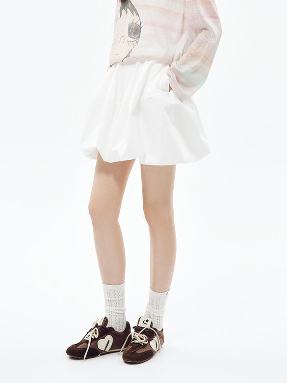 Taffeta Balloon Skirt